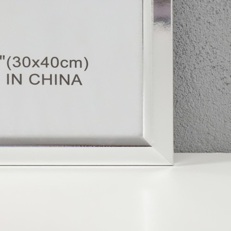 Photo frame plastic 30x40 cm "Silver" 1x32.5x42.5 cm-1