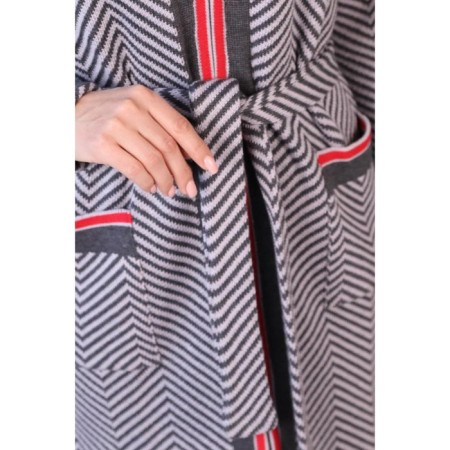 Cardigan female, size 42, gray color-13