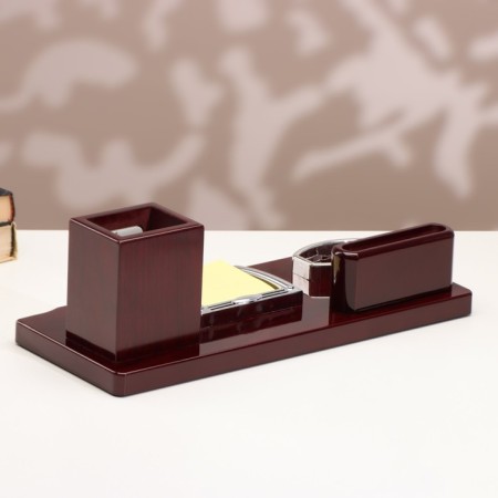 Set of desktop chancellery 4V1 with a clock-1
