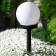 Garden lamp on the sunny battery "Small ball", 10 × 32 × 10 cm, 1 LED, glow white glow