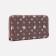 Women's wallet with lightning, brown color