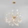 Lamella chandelier, 45x3W G4, color gold