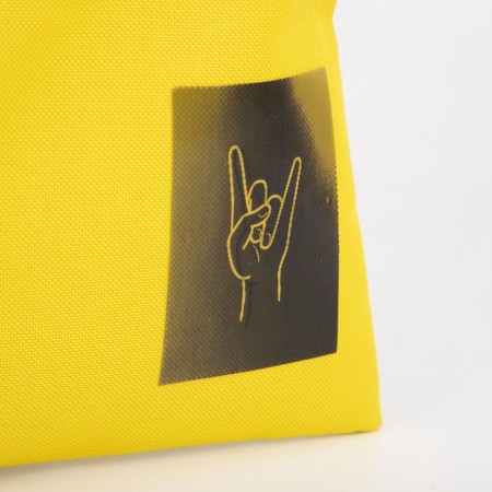 Shoper with a holographic patch Peace-3
