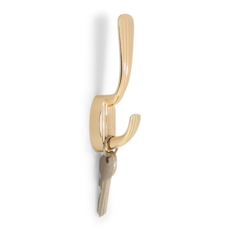 Furniture hook Cappio Sea, two -rod, zinc, color gold-2