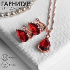 Set 2 objects: earrings, pendant 