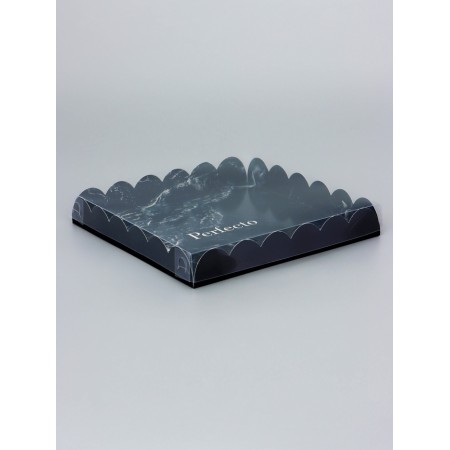 Cookie box, confectionery packaging, "present", 21 x 21 x 3 cm-1