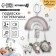 Suspension - rattle "Owl", squeak, rustling, on a crib, stroller, crumb I