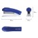 Stapler No. 10 to 12 sheets, Brauberg Einkommen, plastic case, built -in anti -stepler, blue