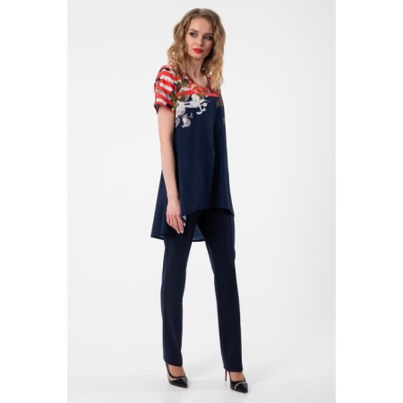 Female blouse, size 42, blue color-6