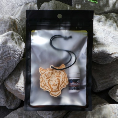 Suspension Wooden Tiger + Aromamaed Coffee 5 ml, zip-v.-5