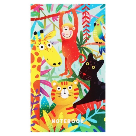Notepad7.48 Listenclies "Cute Animals", cover coated cardboard, block 60 g/m2, mix-6