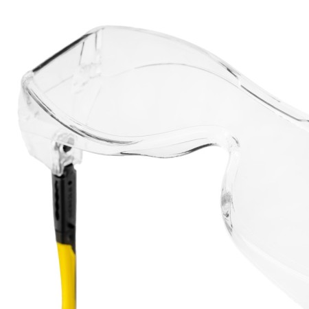 Protective glasses Denzel 89201, polycarbonate, open type, increased transparent lens-3