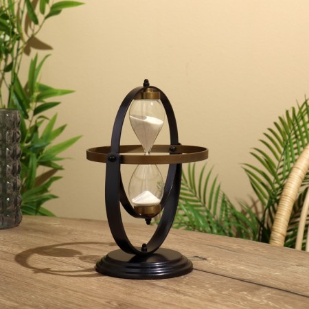 Sanding clock 28x17 cm, brass-2