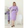 Female dress, size 56, purple color