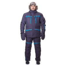 Winter costume for fishing Grayling sable, size 48-50, height 170-176 cm, color graphite