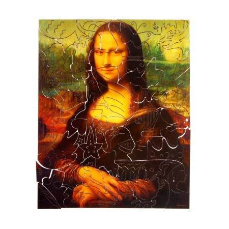 Wooden puzzle. Leonardo da Vinci "Mona Lisa" with a prediction-7