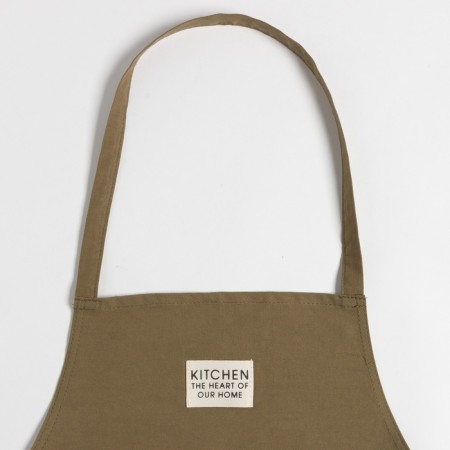 Apron Ethel Kitchen 60x70 cm, green color, 100% cotton, sarzha 220 g/m2-4