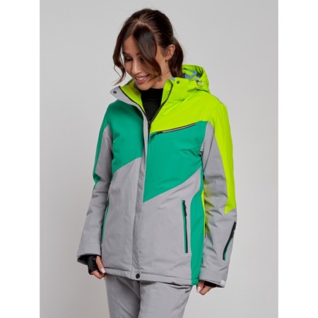 Ski jacket female winter, size 50, light color-3