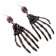 Carnival earrings "Skeleton", Mix colors