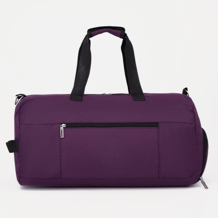 Sports bag with lightning, shoe department, external pocket, purple color-1