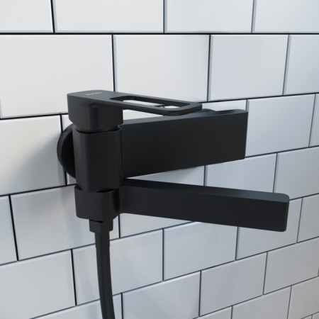 IDDIS SLIBL00I02WA bath mixer, without shower accessories, black-1