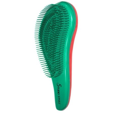 Studio style hair brush “Tizer”, large, with soft teeth, mix-5