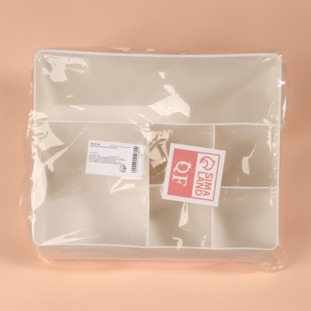 Organizer for storing manicure/cosmetic supplies, 6 sections, 22 × 16.1 × 11 cm, color mix-7