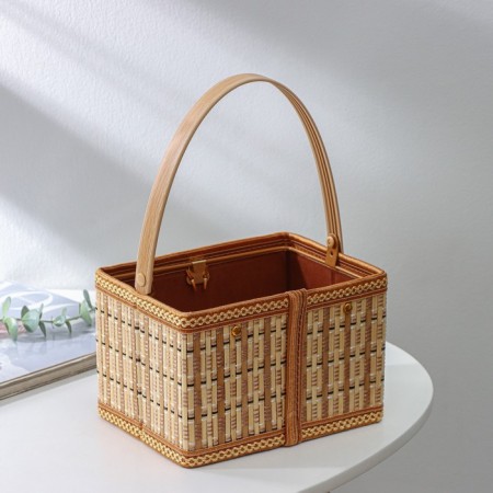 Basket for storage of the shares Nature, 19 × 14 × 12, bamboo-1