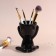 Interior subject "Mr. Green" A lover of silence 11.1*9.7*8.5 black ceramics