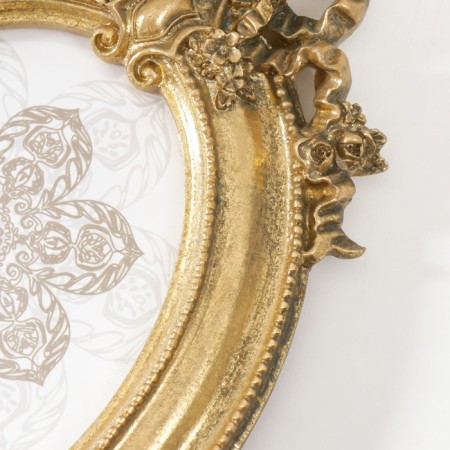 Photo frame Polystone 10x15 cm "Balt and Medallion" Elevated gold 21x14 cm-2