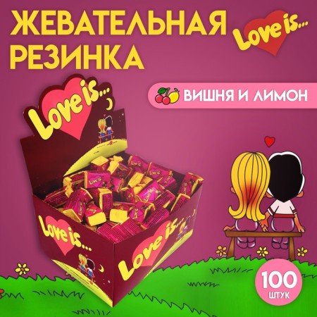 Chewing gum LOVE IS "Cherry and Lemon", 4.2 g