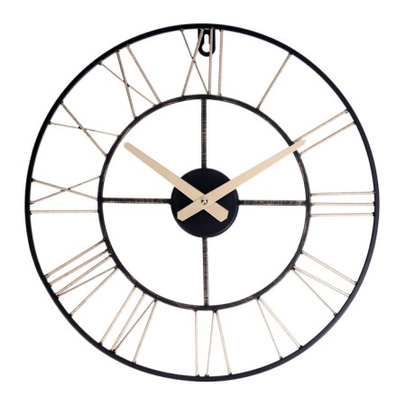 Wall clock, interior: loft, silent, d-40 cm, bronze-3