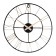 Wall clock, interior: loft, silent, d-40 cm, bronze