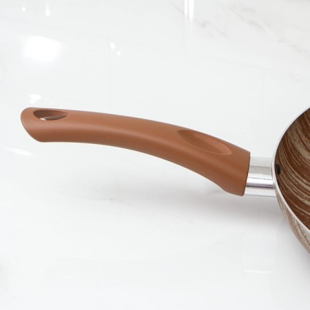 Deep pan Kantry, D = 28 cm, plastic handle, anti -stick coating, brown color-4