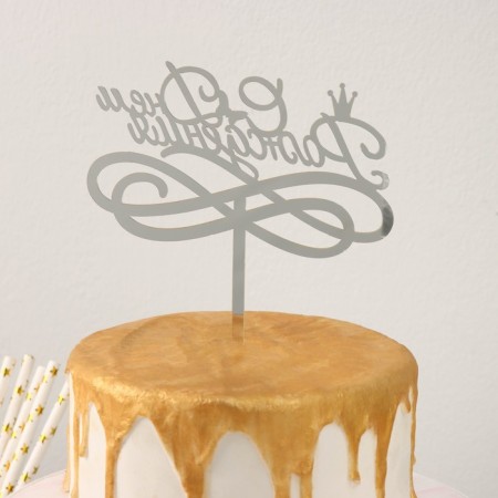 Topper for the cake "Happy Birthday", 13.5 × 17 cm-2