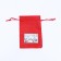 Gift bag with thermal monklake, 10 x 14 cm, red