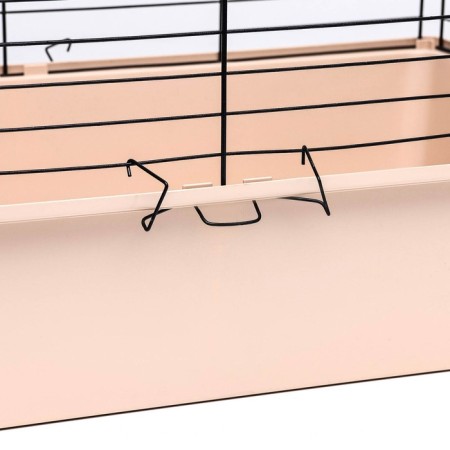 A cell for rabbits, guinea pigs "Pigger" No. 4 folding, 80 x 50 x 47 cm, beige-4