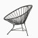 Armchair "shell" mini, max. load 90 kg, 60 x 60 x 58 cm