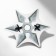Earrings Metal "Japan" shurikens cloves, black color