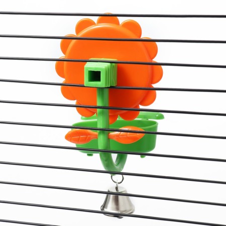 Bird's toy "Sunflower", 7 x 6.7 x 14.5 cm-5