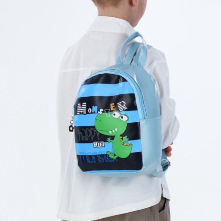 Baby backpack on lightning, blue color-7