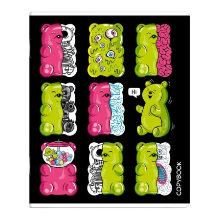 Notebook of 48 sheets in the cage "Inner world", cover coated cardboard, selective twin-lame, block 60 g/m2, mix-5