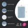 Bathroom rug IDDIS, 50x80 cm, microfiber, blue color