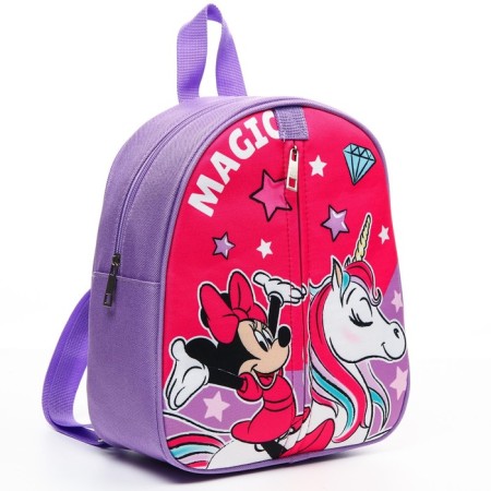 Baby backpack, at lightning, 23 cm x 10 cm x 27 cm "Magic", Minnie and unicorn-6