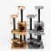 Complex for cats with a clamp "Staircase", 56 x 52 x 140 cm, carpet, mix of flowers