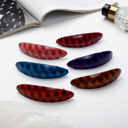 Hair hairpin "petals" 9x2.5 cm, mix-1