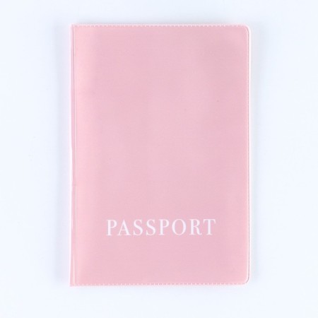 Cover for passport, PVC, shade dusty rose-3