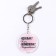 Acrylic keychain with a joke "damn great", diam. 6 cm
