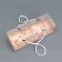 Box for roll, "roses", 22.5 x 7.8 x 7.8 cm. Confectionery packaging
