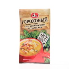 Gorokhovi soup with smoked meats and crackers Preston, 16 g